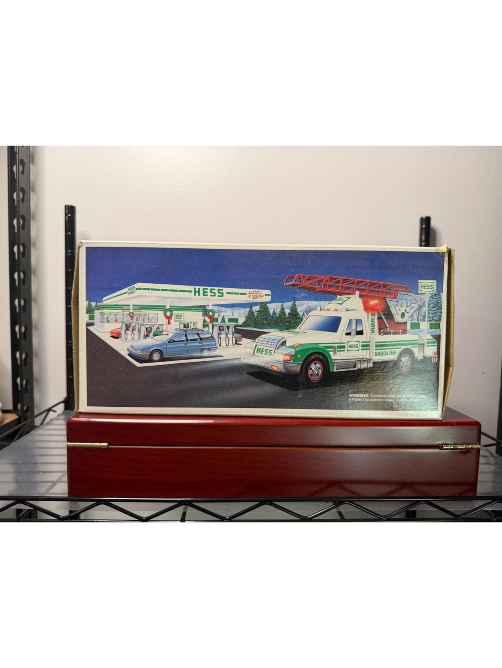 Vintage Hess Toy Fire Truck in Original Box